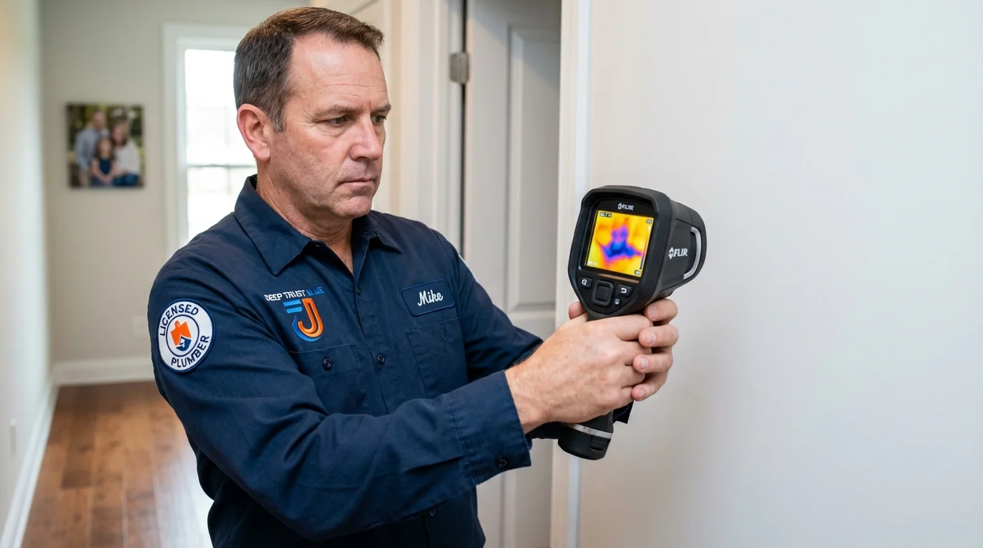Thermal imaging leak detection by Johns Plumbing LLC in Highwood